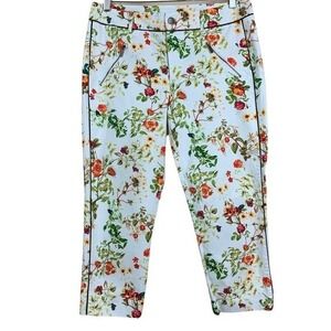Disney Alice Through The Looking Glass Floral Print Pants - Size 8